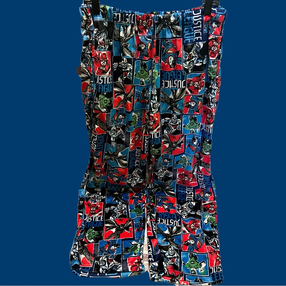 DC Justice League Blue and Red Pajama Pants size L
